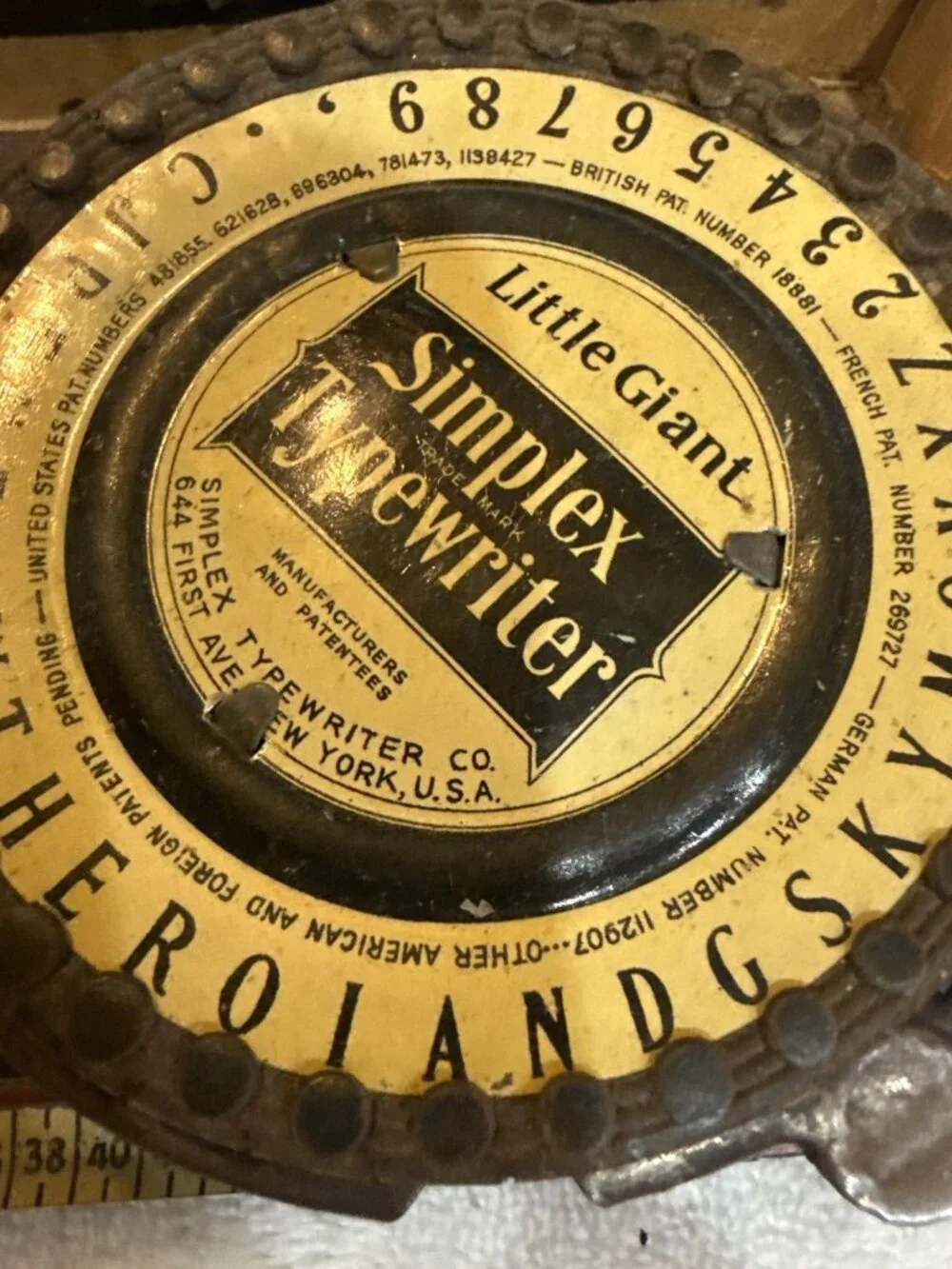 Simplex Typewriter Company original vintage